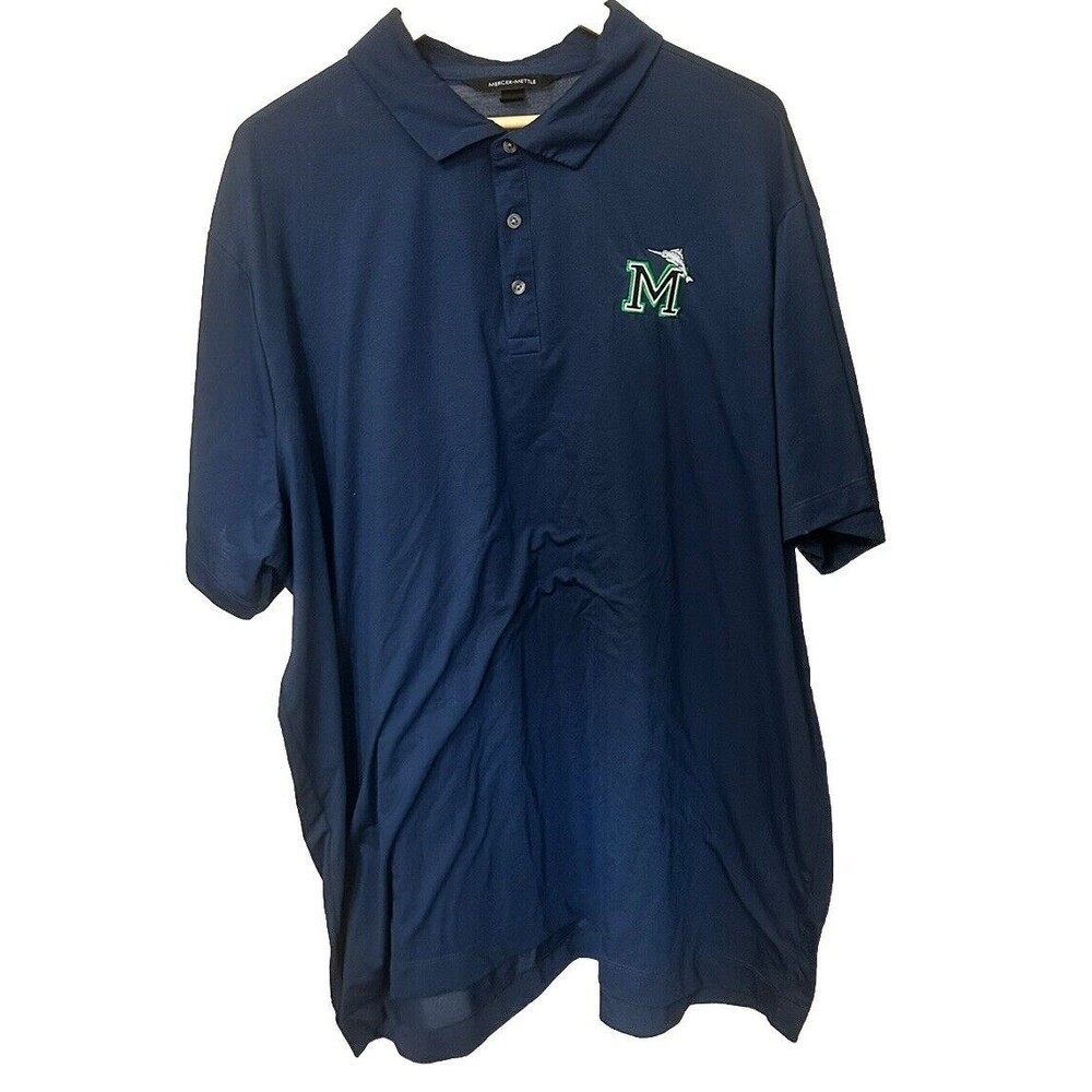 Florida Marlins Men's Shirt 3XL Blue Embroidered Marlins Logo Polyester/Spandex